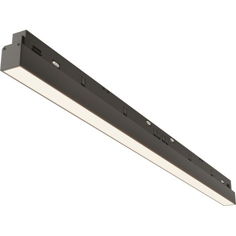 Lampada binario 1 fase lineare nera LED 24W 4000K BASIS Maytoni (1/2)