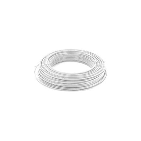 Fil électrique rigide - H07VU - 1,5mm² - Blanc - VU1,5BL - Couronne de 100m (1/2)