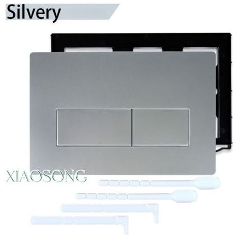 Argent mat-Panneau de remplacement pour réservoir encastré Geberit Sigma 115.770, accessoires pour réservoir de salle de bain UP300 UP320 - Non Original- (1/4)