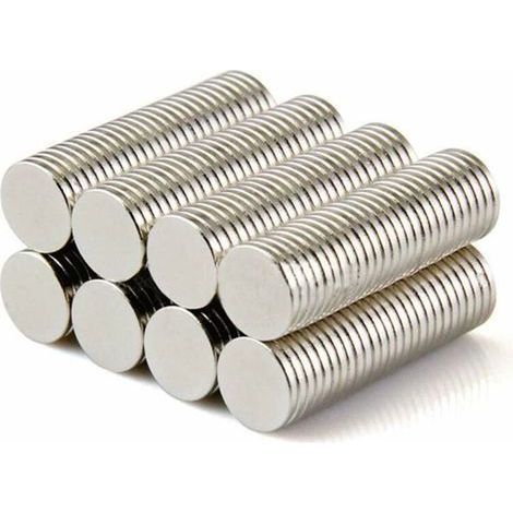 100x Scheibenmagnete aus Neodym-Seltenerdmetallen, stark, für Modellbau (1/5)