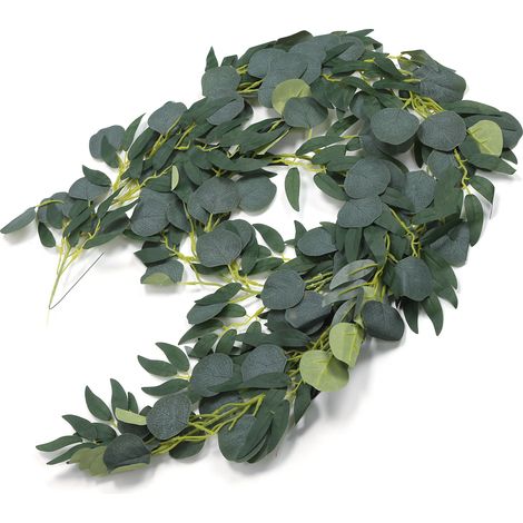 Plante grimpante en rotin vert tridimensionnel réaliste, sans odeur, pliable et réutilisable, idéale pour la décoration intérieure et extérieure. (1/5)
