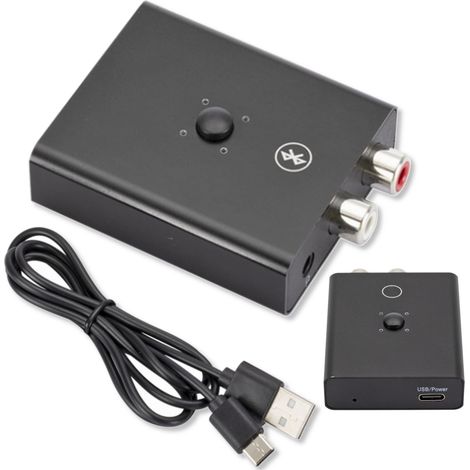 Récepteur Bluetooth avec 2 prises auxiliaires RCA (1/5)