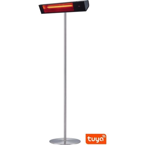 Sined Radiador Exterior Infrarrojo Wifi Con Pedestal Onda Corta 2000w Negro 3 Niveles De Potencia 100 66 y 33 Ángulo De Ajuste 0gradi 15gradi y 30 Protección Ip65 (1/5)