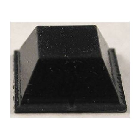 N/A Hammond Electronics 1421T3 autocollant, rond noir (Ø x H) 12.7 mm x 5.8 mm 24 pc(s) (1/2)