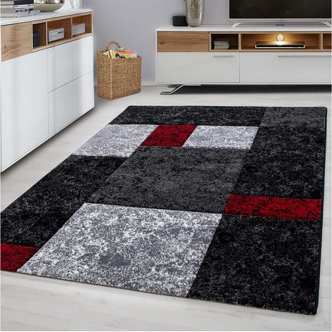 Tapis moderne en polypropylène AlloTapis Nastasia Rouge 160x230 (1/5)