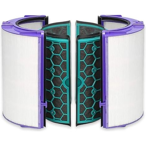 Filtre Purificateur d'Air HEPA en verre à 360 degrés et filtre à charbon actif compatible avec Dyson Pure Cool DP04 HP04 TP04 (1/5)