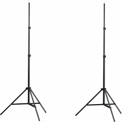 vidaXL Supports de lumière 2 pcs Hauteur 78-210 cm (1/2)