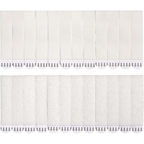 24 paires (48 bandes) de bandes adhésives pour accrocher des photos, sans perçage, étanches, pour photos, cadres et décorations, fixation sans perçage (grand format) — V (1/4)
