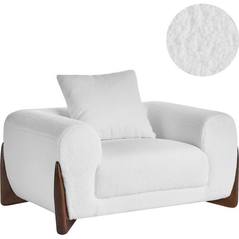 Sessel VINLIDEN Bouclé Weiß