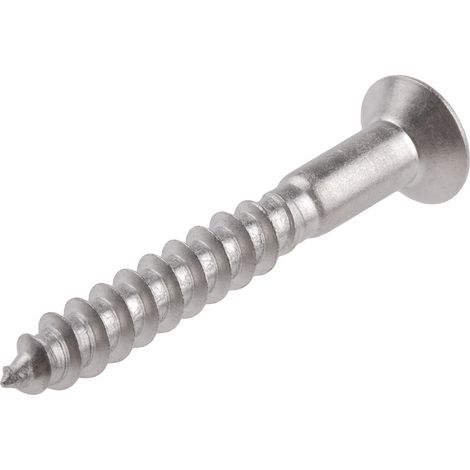 Vis à bois, 5mm, tête Fraisée 40mm, en Acier Inoxydable A2 304 ( Prix pour Boîte de 50 ) (1/2)