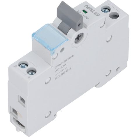 Commutateur de transfert manuel à double alimentation 63 A, 1 pôle, disjoncteur MTS à montage sur rail DIN pour camping-cars et maisons, 230 V CA (1/5)