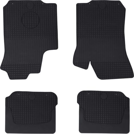 Autofußmatte 4 pcs Schwarz Gummi