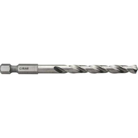 Broca 6,00 mm HSS Hexagonal 1/4 Larga DIN E6.3 Metal TIN -1613- IZAR (1/4)