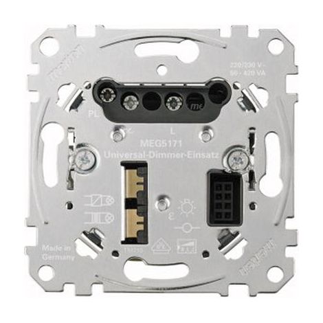Merten MEG5171-0000 interruptor regulador empotrable de metal 220-230 V