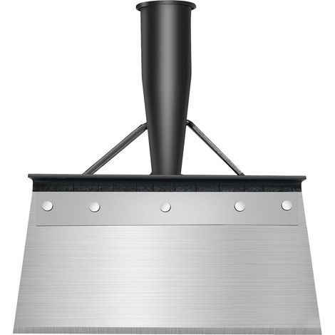 Pelle Jardinage, Outillage de Jardin, Pelle de Nettoyage Multifonctionnelle, Dispositif de Désherbage, Grattoir à Percussion, pour Espace Extérieur, Maison, Ferme(21 cm sans Poignée en Bois) (1/5)