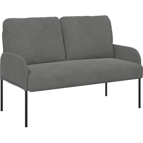 Maison Exclusive - Divani con cuscino 110cm Grigio scuro Legno compensato