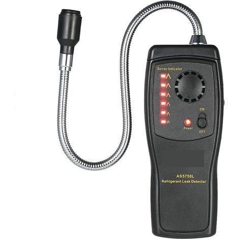 Detector de gas halógeno portátil CFC HCFC HFC Detector de aire acondicionado refrigerante Probador de fugas de gas freón (1/5)