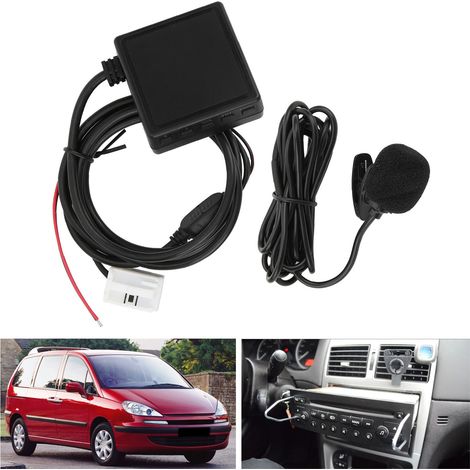 Accessoires auto : câble audio AUX, adaptateur microphone Bluetooth 5.0 pour autoradio Peugeot C2 C4 307 308 RD4 (n° 36) (1/5)