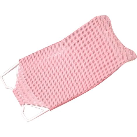 Support de bain pour bébé universel à hauteur réglable, confortable et stable, pour la maison et les voyages, rose (1/2)
