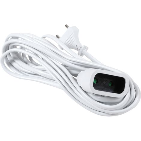DEBFLEX - PROLONGATEUR 2P 6A 2X0,75 MM² HO3VV-H2-F 5M BLANC - 324261