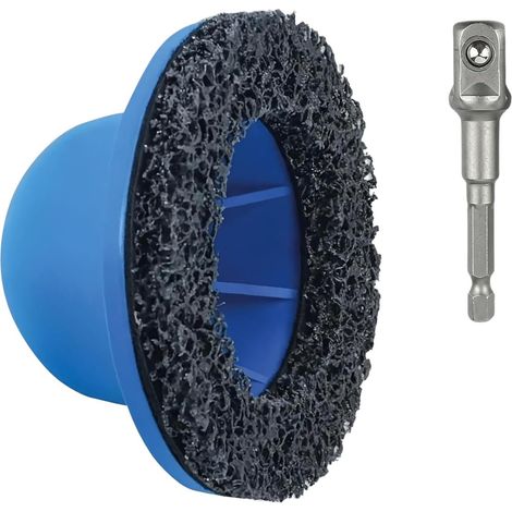Ponceuse de moyeu de roue - Diamètre intérieur : 90 mm - Diamètre extérieur : 150 mm - Pour voiture, nettoyeur de moyeu avec visseuse à percussion 1/2" - Pour enlever la rouille et la saleté (1/5)