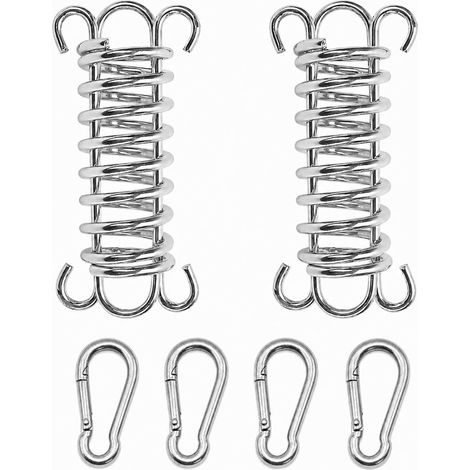 2 Ressorts de Tension avec Crochets, Fixation pour Voile d'Ombrage Tente (1/5)