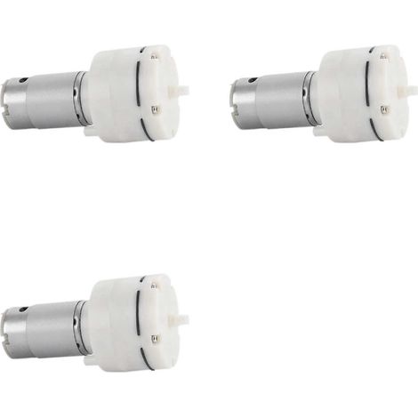 Trois moteurs de pompe à vide miniatures RS555, 12 V, 15 litres/minute, pompes à air électriques silencieuses, compatibles avec les machines de revêtement sous vide, les aquariums et autres équipement (1/5)