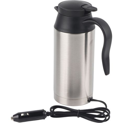 Tasse chauffante électrique Portable pour voiture, 12V, 750ml, tasse chauffante pour voyage, café, thé, bouilloire bouillante (1/4)
