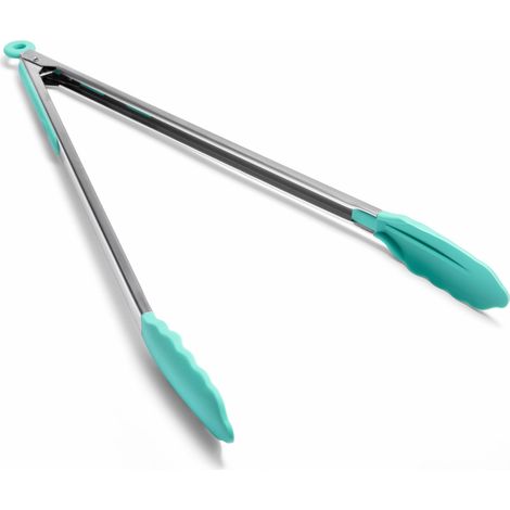 Pince Cuisine Silicone Extra Longue, Résistante à 315°C, 40cm, Ciel (1/5)