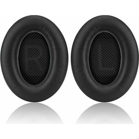 Remplacement Orœillettes pour QC25, Coussin d'oreille Coussin pour Bose Calme Confort 15 QC15 QC35 Ae2 Ae2i Ae2w, Autour des écouteurs d'oreille Coussinets et Tapis de Mousse intérieure (Noir),de DEBU (1/5)