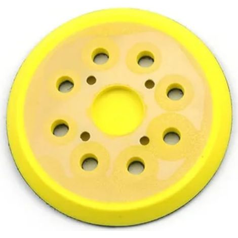 Patin Ponceuse Pneumatique 125mm 8 Trous 4 Clous Support Polissage (1/5)
