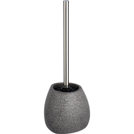 Brosse WC Pion Gris Céramique Brosse à WC avec poils en silicone Gris (1/3)