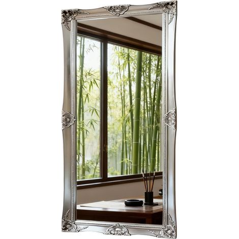 150cm Full-Length Wall & Floor Mirror - L4 x W60 x H150 cm - Silver