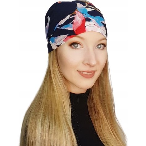Pañuelo para la cabeza de mujer Aga 242, turbante de viscosa, también para después de la quimioterapia. (1/5)