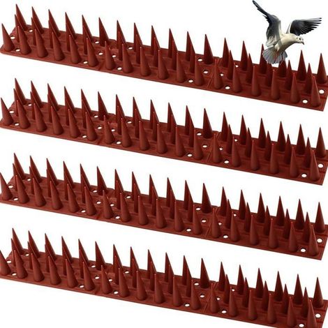 Pointes d'oiseaux Anti Pigeons Toiture Anti Oiseaux Répulsif Pigeon Exterieur Pointes Anti-Oiseaux Contre Les Oiseaux 4 Pièces (1/5)