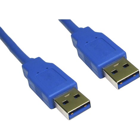 Câble USB RS PRO, USB A vers USB A, Bleu, 2m ( Prix pour 1 )