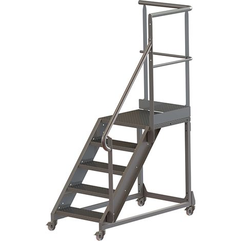 Plateforme acier 6 marches - Hauteur max. de travail 3.20m - PL600ACIER320-GCDR