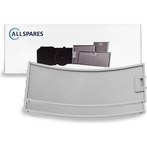 Filtro metálico AllSpares para campanas extractoras compatible con Neff 00357623/357623 (548x185x9mm) (1/5)