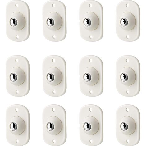 12 Pcs Self-Adhesive 360 Degree Swivel Casters, Ball Casters, Furniture Casters Balls, for Small Furniture (1/5)