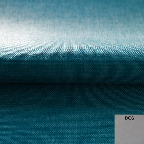 Tissu d'ameublement occultant uni Bleu Paon 140 cm