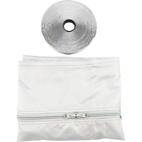 Kit di scarico per condizionatori portatili, componenti compatti, non richiede foratura, guarnizione per finestre per condizionatori portatili, spina a muro, soggiorno, appartamento, dormitorio studen (1/5)
