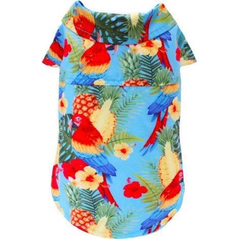 Camicia con foro per guinzaglio modello Chiringuito per cani: 40 cm