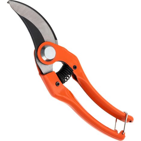 Forbici da potatura manuali con lama curva, 230 mm Acciaio al carbonio Diametro di taglio 15 mm Forbici da giardinaggio (1/5)