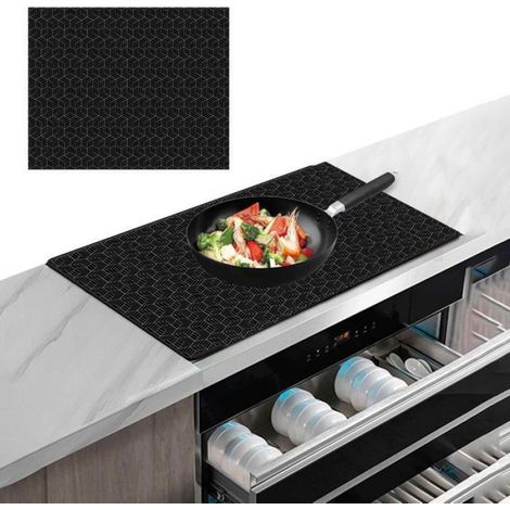 Tapis Cuisson Induction - Silicone 52x78 cm - Antidérapant Protection Chaleur - 1 Pièce (1/5)