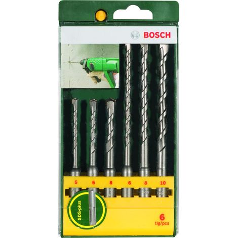 Juego de 6 brocas para martillos perforadores SDS Plus  BOSCH 2607019447
