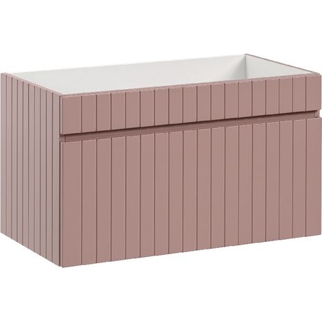 Meuble sous lavabo de salle de bain AREA ROSE L.80 - H.46 - P.45,6 (1/4)
