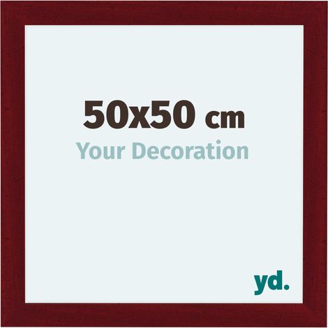 yd. - Cadre photo 50x50 - Vin Rouge Patine - MDF - Como (1/5)