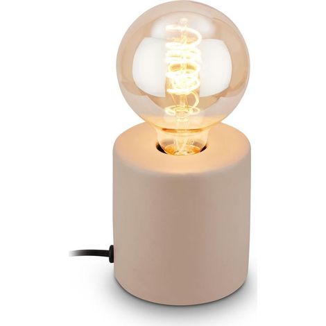 Lámpara briloner tubo cerámica E27 10W beige