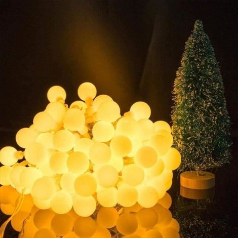 Guirlande lumineuse - - 200 LED - 20m - Lumière chaude - 8 modes d'éclairage (1/4)