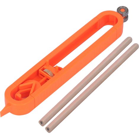 10-Zoll-ABS-Formkontur- und Profilkopierwerkzeug für die Holzbearbeitung, mit 2 Nachzeichnungsstiften und Konturschablone zum Kopieren von Formen. (1/5)